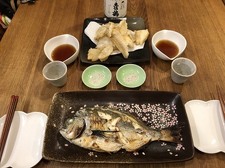 初めての海魚料理、上手にできました。